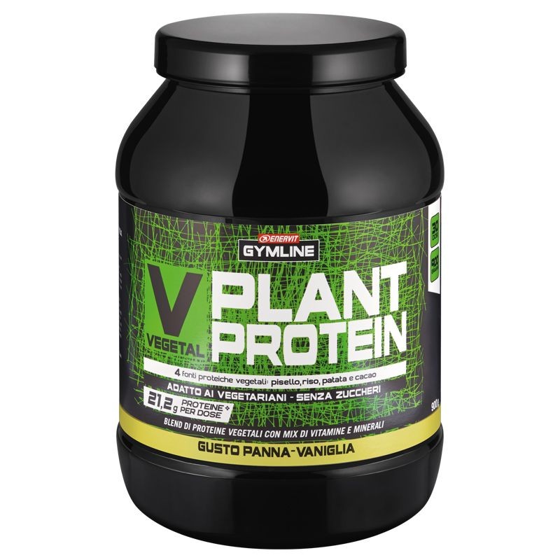 Enervit Gymline Vegetal Plant Protein 900 G Panna Vaniglia